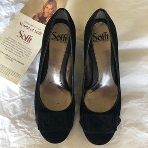 Söfft MALABAR comfort low-heel black suede pump